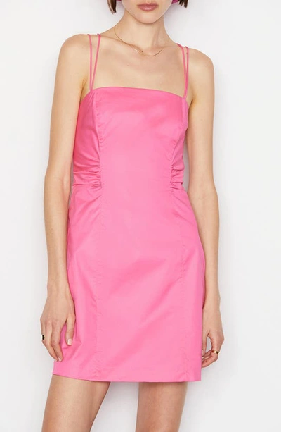 Shop Frame Tie Back Sleeveless Minidress In Hot Pink