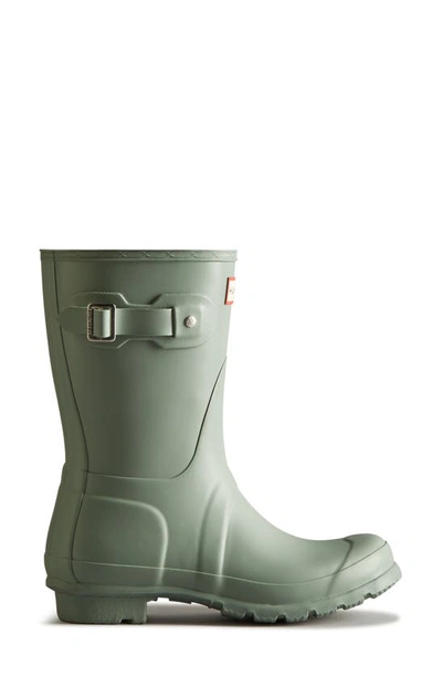 Shop Hunter Original Short Waterproof Rain Boot In Sweet Gale Green