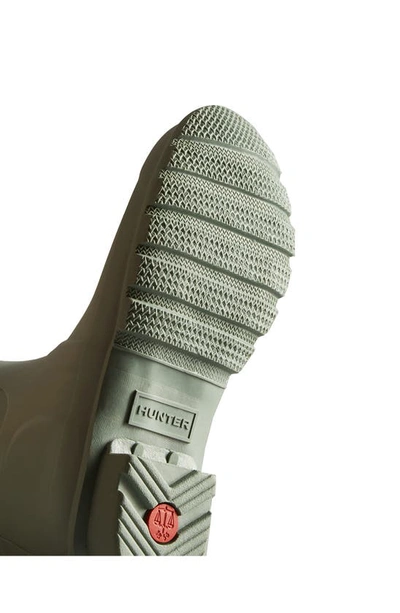 Hunter Original Short Waterproof Rain Boot In Sweet Gale Green