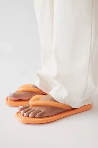 Shop Melissa Shoes Airbubble Thong Sandal In Orange