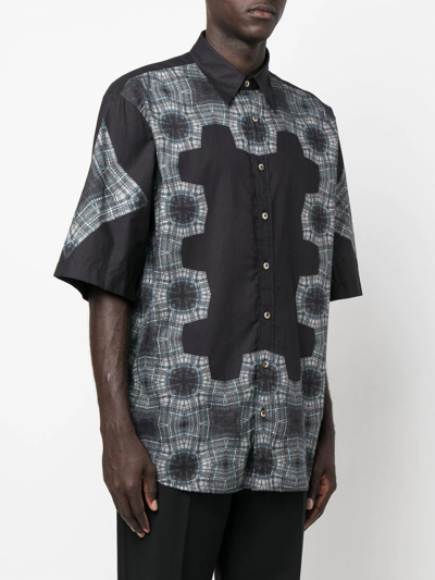 Shop Acne Studios Short Sleeve Shirt In Blau