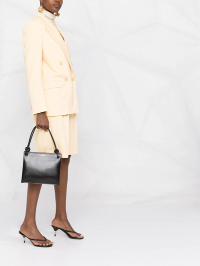 Jil Sander Smooth Leather Shoulder Bag In Black