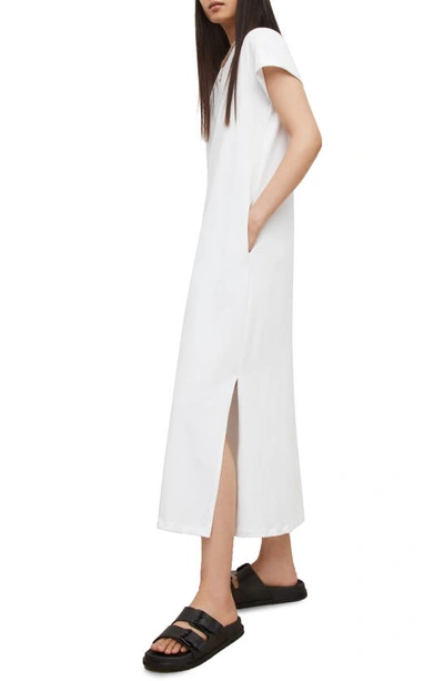 Shop Allsaints Anna Cotton Maxi Dress In Optic White