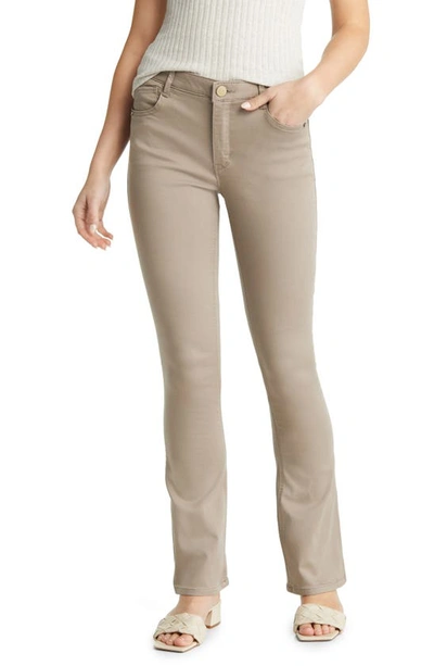 Shop Wit & Wisdom 'ab'solution Itty Bitty High Waist Bootcut Pants In Moonrock