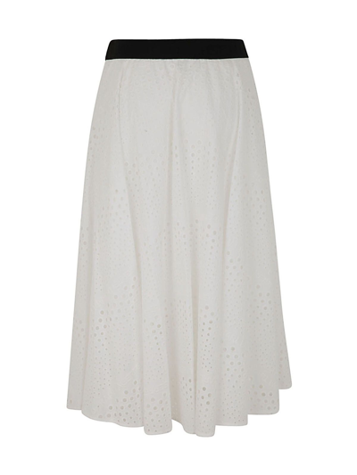 Shop Karl Lagerfeld Women's White Other Materials Skirt
