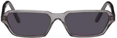 Shop Illesteva Gray Baxter Sunglasses In Mercury