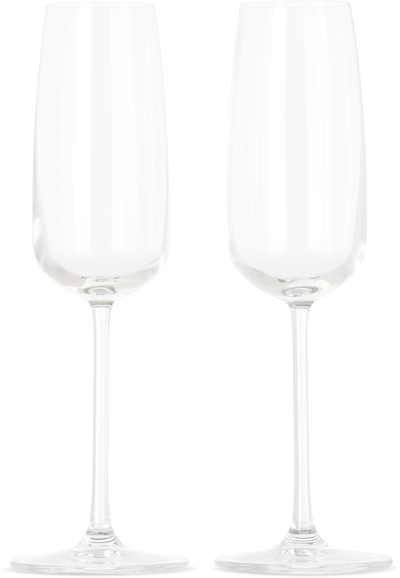 Shop Nude Glass Mirage Champagne Glass Set In Clear