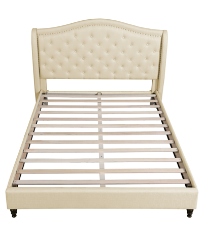 Shop Best Master Furniture Myrick Upholstered Tufted Platform Bed, King