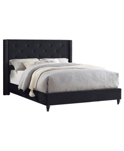 Shop Best Master Furniture Valentina Upholstered Wingback Platform Bed, King