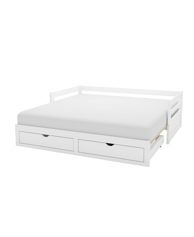 Shop Alaterre Furniture Jasper Twin To King Extending Day Bed With Storage Drawers