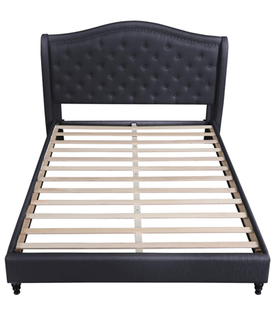 Shop Best Master Furniture Myrick Upholstered Tufted Platform Bed, King