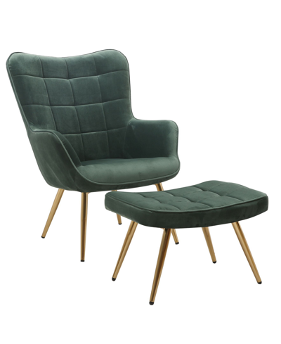 Shop Best Master Furniture West China Accent Chair Plus Ottoman Set