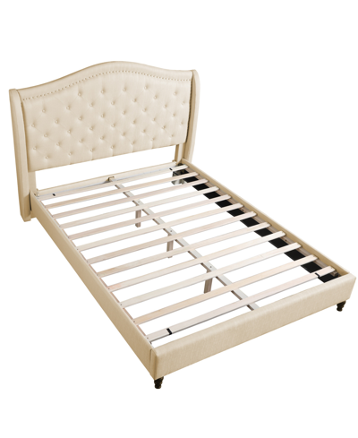 Shop Best Master Furniture Myrick Upholstered Tufted Platform Bed, California King