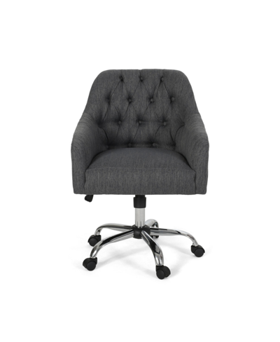 Shop Noble House Barbour Tufted Home Office Chair With Swivel Base