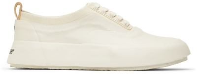 Shop Ambush Off-white Leather Sneakers