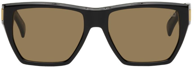 Shop Dunhill Black Jagger Sunglasses In 001 Black