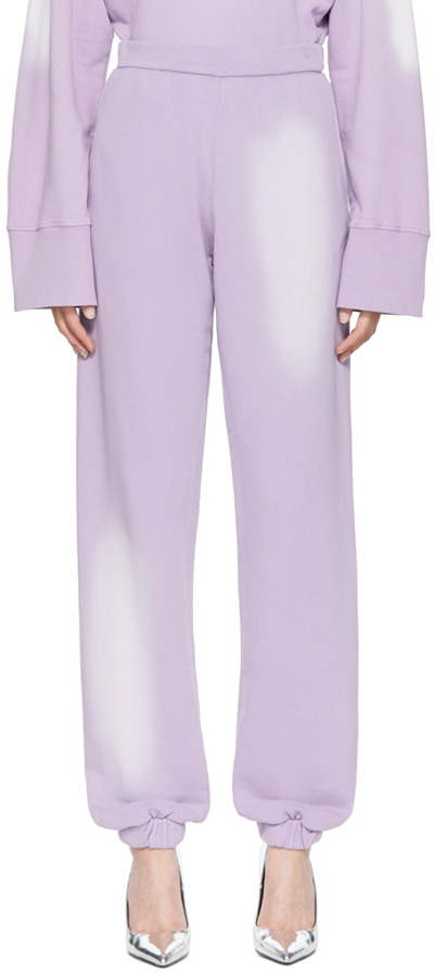 Shop Attico Purple Peggy Lounge Pants In 011 Lilac