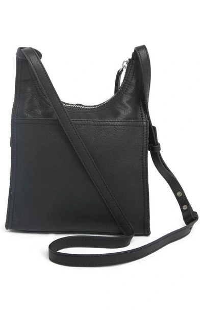 Shop Lucky Brand Dina Leather Crossbody Bag In Black