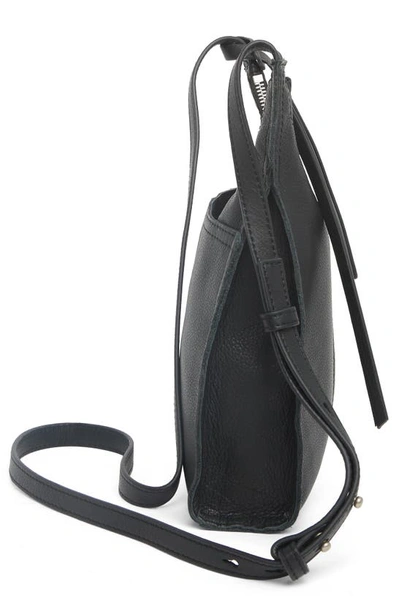 Shop Lucky Brand Dina Leather Crossbody Bag In Black