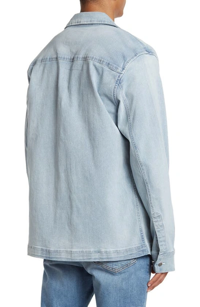 Shop Slate & Stone Workwear Denim Shirt Jacket In Sun Bleach