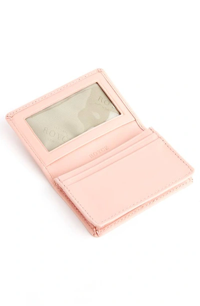 Shop Royce New York Leather Card Case In Light Pink