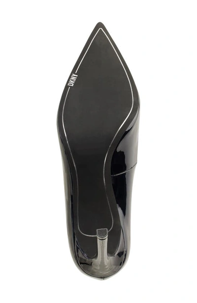 Dkny Pointed Patent Pumps In Black