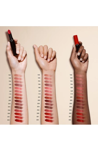 Armani Collezioni Lip Power Long Lasting Lipstick 206 Cedar 0.10 oz / 3 G In 206 Cherry Brown