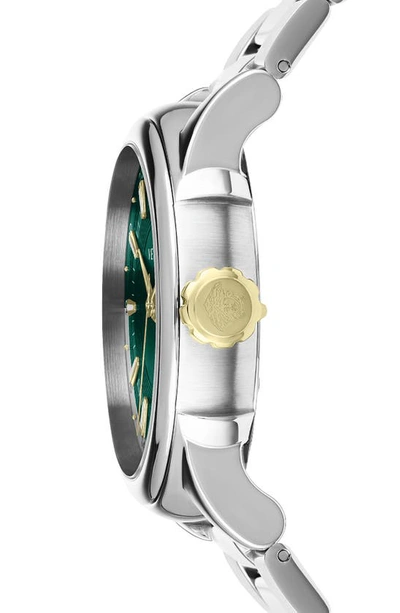 Shop Versace Gmt Vintage Bracelet Watch, 42mm In Stainless Steel