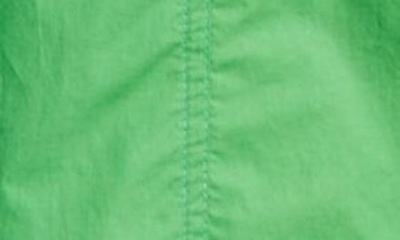Shop Nanushka Alyssa Halter Strap Long Sleeve Cotton Shirtdress In Green