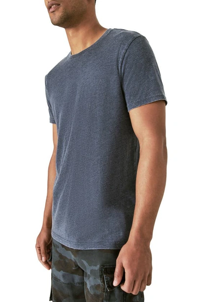 Lucky Brand Men's Classic Venice Burnout Crewneck T-shirt In American Navy