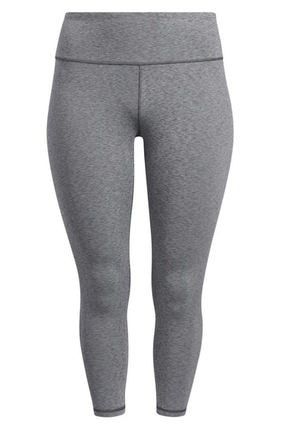 Shop Adidas Originals Optime Training Leggings In Dark Grey Heather