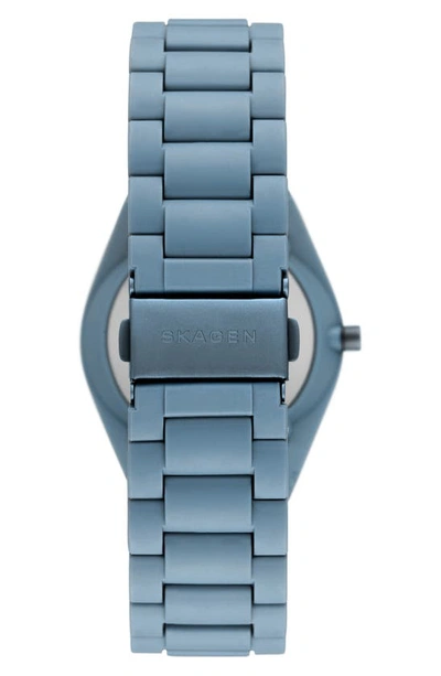 Shop Skagen Grenen Lille Bracelet Watch, 37mm In Blue