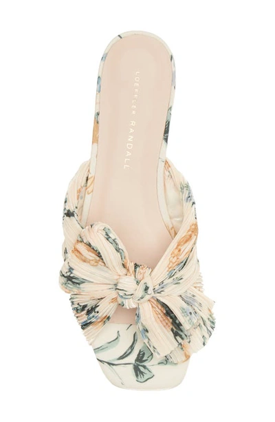Shop Loeffler Randall Daphne Knot Slide Sandal In Nova Floral