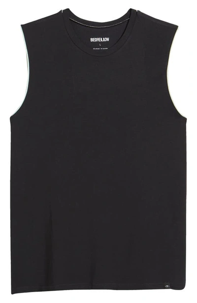 Shop Bedfellow The  Pajama Tank In Midnight Black