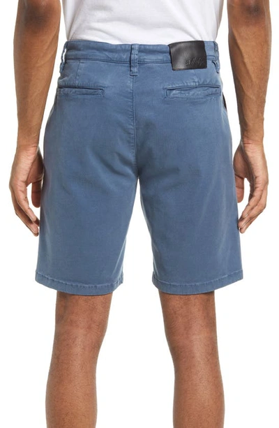 34 Heritage Nevada Flat Front Shorts In Ocean Soft Touch