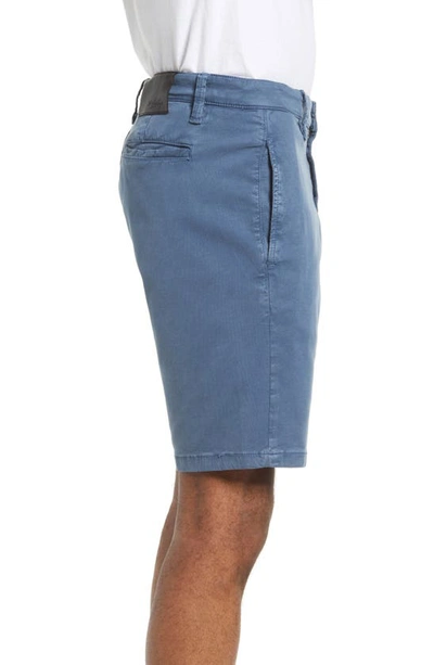 34 Heritage Nevada Flat Front Shorts In Ocean Soft Touch