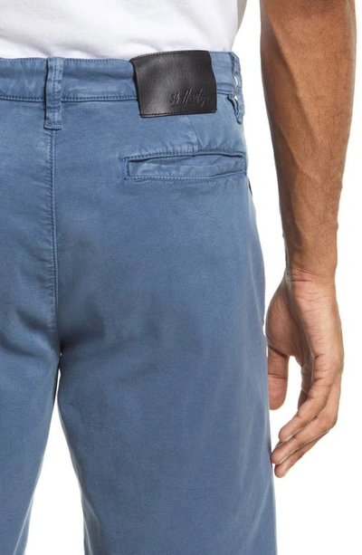 34 Heritage Nevada Flat Front Shorts In Ocean Soft Touch