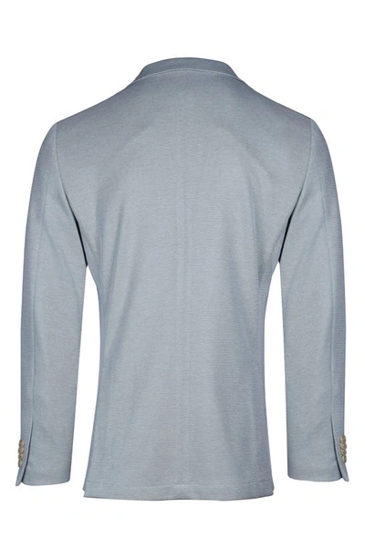 Savile Row Co Green Knit Blazer In Green