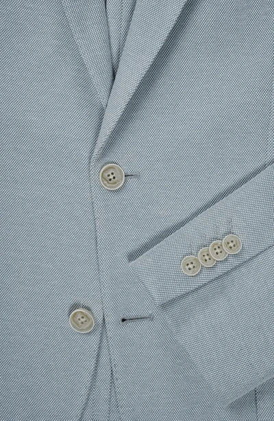 Savile Row Co Green Knit Blazer In Green