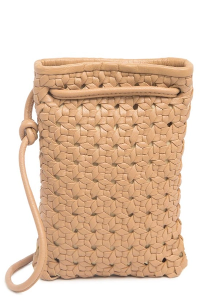 Shop Lucky Brand Zule Leather Crossbody Phone Pouch In Cortado Smooth Leather
