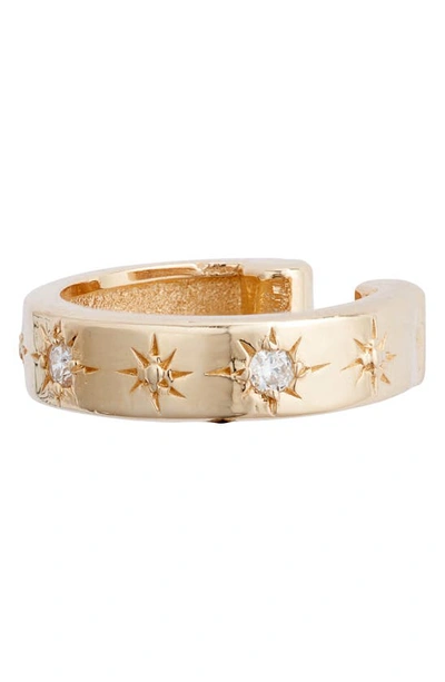 Anzie Single Mel Soldera Celestial Ear Cuff | Diamonds/yellow Gold In Gold/ Diamond