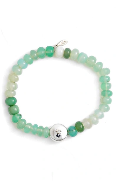 Shop Anzie Boheme Beaded Bracelet In Green Chrysoprase