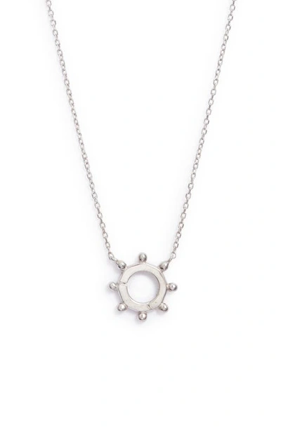 Shop Anzie Mini Dew Drop Pendant Necklace In Silver