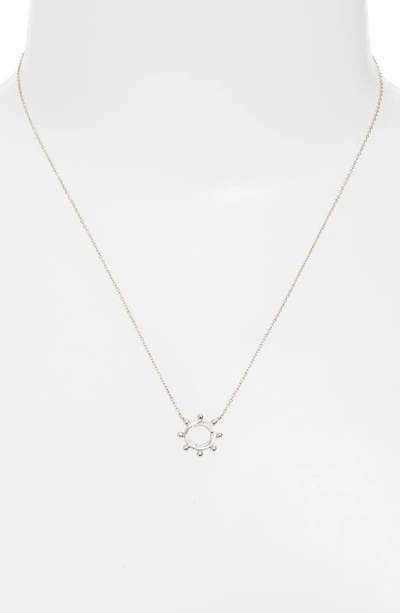 Shop Anzie Mini Dew Drop Pendant Necklace In Silver