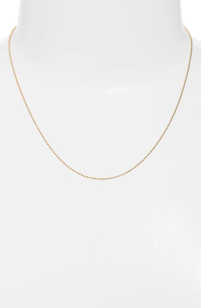 Anzie Mini Ball Chain Necklace In Yellow Gold