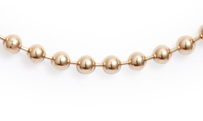 Shop Anzie Mini Ball Chain Necklace In Yellow Gold