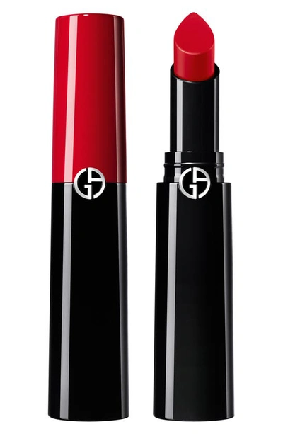 Shop Armani Collezioni Lip Power Long-lasting Satin Lipstick In 507 Blue Red