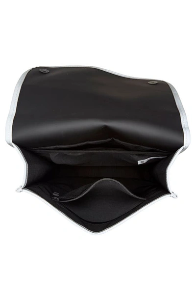 Rains Mini Reflective Waterproof Backpack In Black Reflective