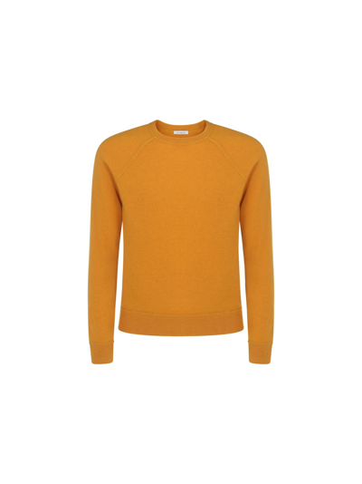 Shop Malo Men's  Yellow Cashmere Sweater