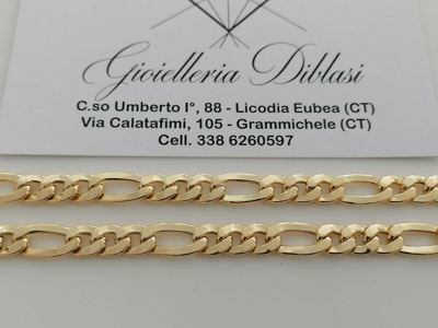 Pre-owned Gold Halskette 18 Karat 750% Gelb Massiv Ketten Collier Herren Damen Unisex